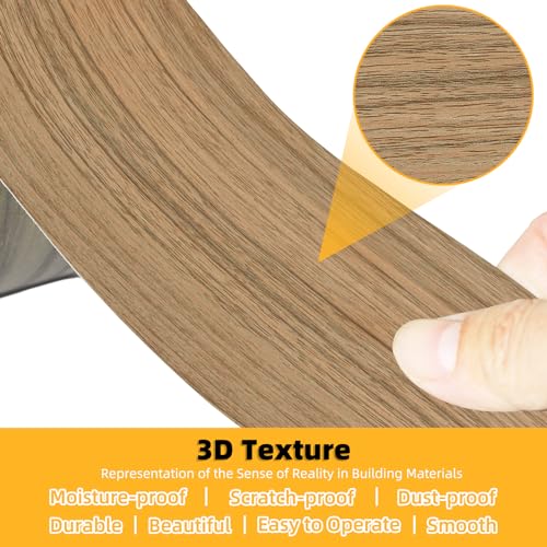 Image of GSCIT Club Natural Walnut Wood Tape, 2.4 inch X 25ft Self Adhesive Wood Grain Tape Walnut Repair Patch for Tables, Chairs, Baseboards, Doors, Windows, Floors, Handicraft DIY.
