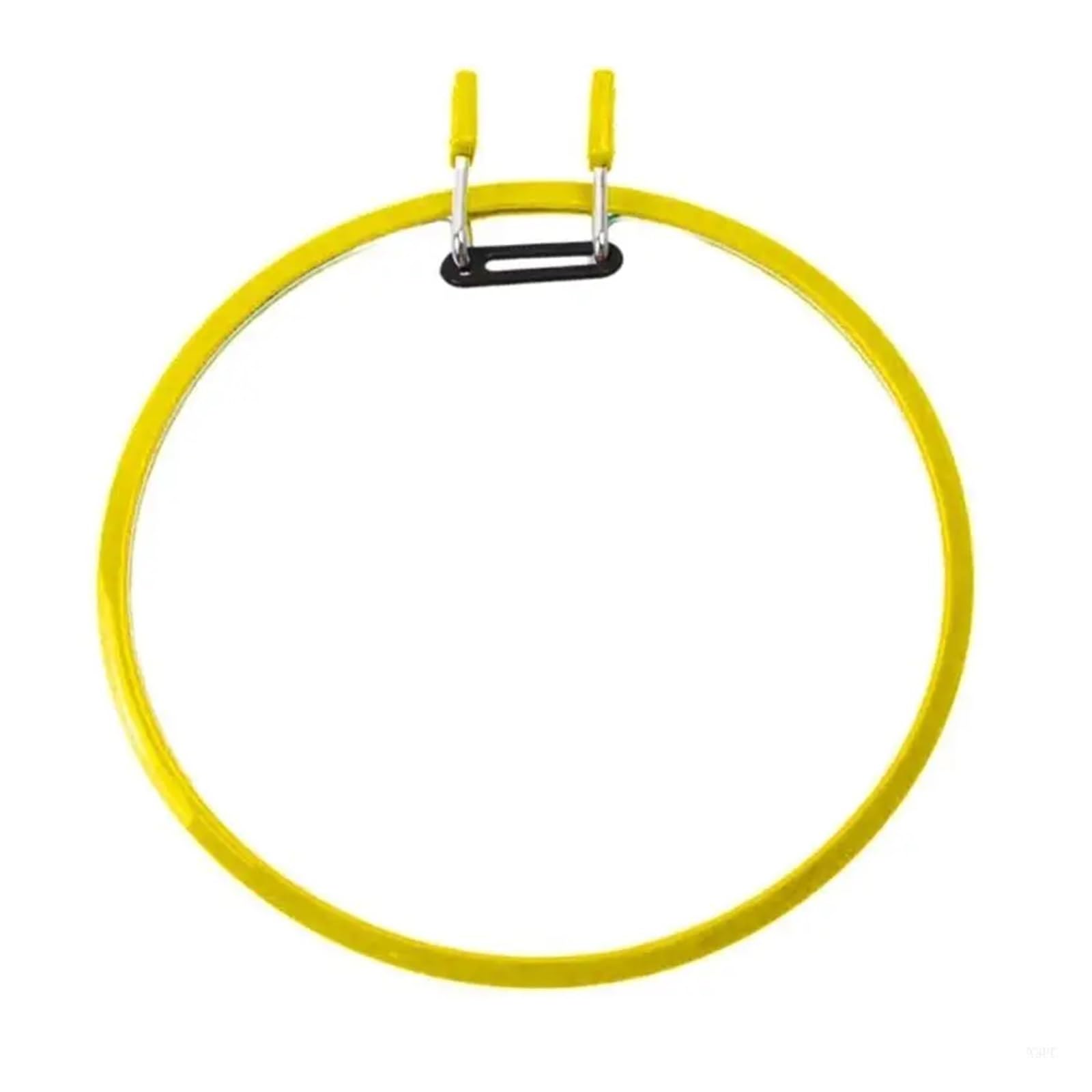 YDYAENIO mini Embroidery Hoops Adjustable Stitching Hoop with Spring Clip Embroidery Display Frame for Needleworks(Yellow)