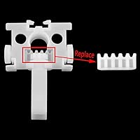 Vista 2 de 10 piezas de engranajes de reparación de cortinas verticales, peine de engranajes para persianas verticales, reparación de barras de repuesto
