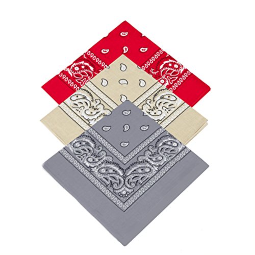 Buckingham Boutique - Bufanda - para mujer Red,Beige,Grey Talla única