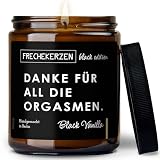 Lustige Duftkerze mit Spruch für Partner | Handgemacht aus Sojawachs | In Geschenkbox | Valentinstag Geburtstagsgeschenk | Ehe Mann, Freund, Frau, Freundin, Verlobte, Jahrestag |Black Vanilla