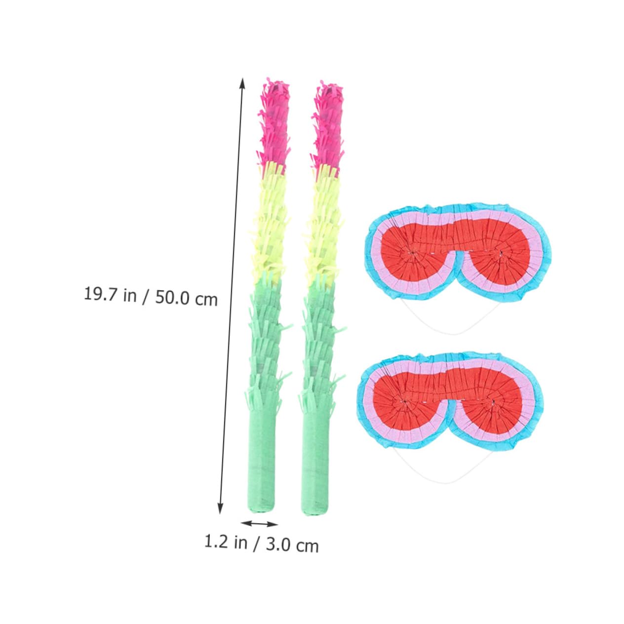 Ciieeo 8 Pz Oggetti Di Scena in Pinata Stecca Pinata Per Bambini Ornamenti Per Bambini Pignatta Per Occhiali Da Appendere Pignata 3 Pignatte Carta Coriandoli Forniture Per Feste Bambino