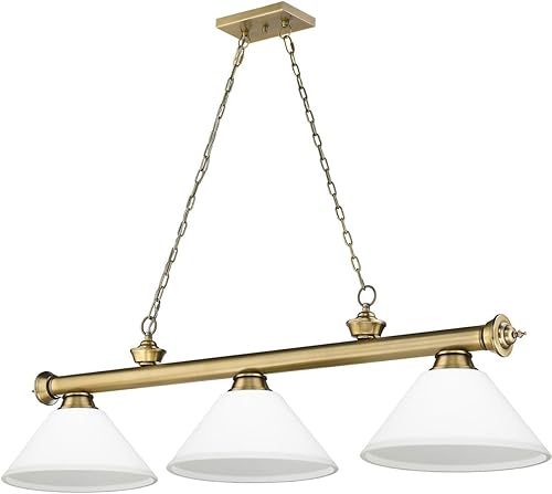 Miniatura 7 de Cordon - 3 billares ligeros en estilo tradicional y clásico, 18.75 pulgadas de alto y 14 pulgadas de ancho