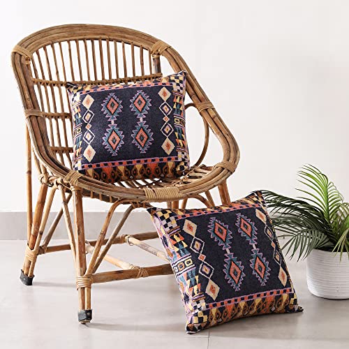 Image of Ravaiyaa - Attitude is everything Pure Velvet Square Cushion Cover Stylish & Comfortable Pillow Cushion Cover for Bedroom, Living Room & Home Decor 2 PC Set (16 inchx16 inch Inches)