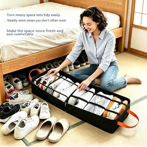 Bolsa organizadora de almacenaje para zapatillas y saco de viaje para zapatos plegable 7