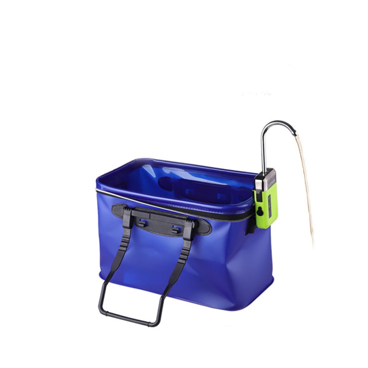 Wiederaufladbare Aquarium Luftpumpe mit Wasserwechsel, 2000ma Abs Grün