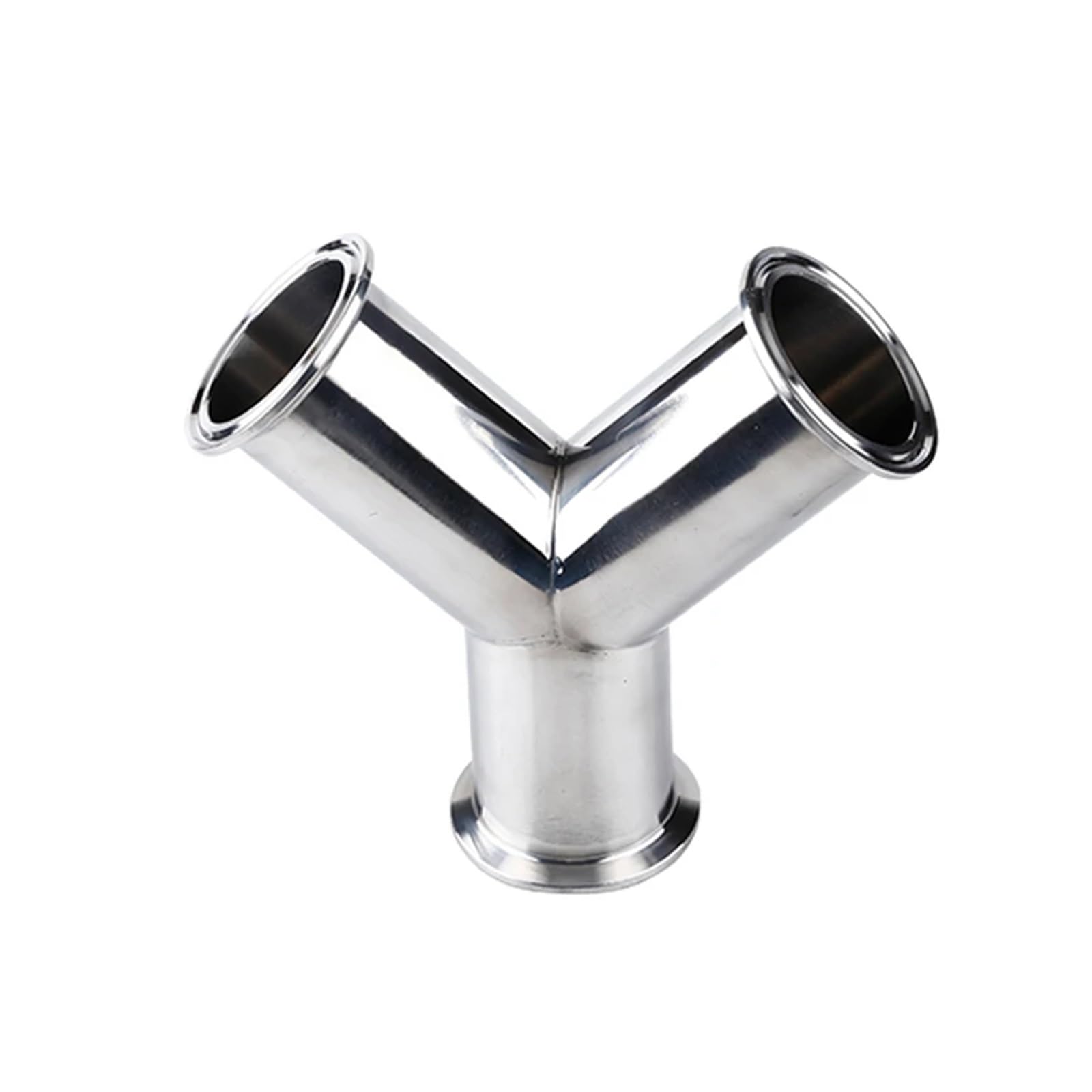 19mm 25mm 32mm 38mm 45mm 51mm 57mm 63mm 76mm 89mm 102mm 304 Stainless Steel Ferrule Y Type Pipe Fitting Fit Tri Clamp(102mm(Ferrule 119mm))