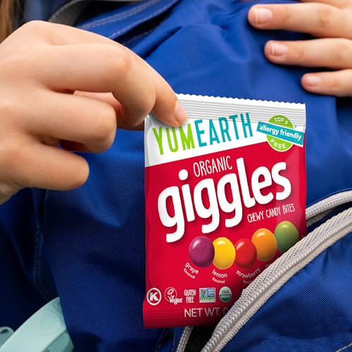 YumEarth Organic Giggles Chewy Candy, 0.5oz Snack Packs (Box of 15) - image 7