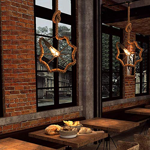 Lámpara industrial para cafetería y bar con casquillo E27 retro 4