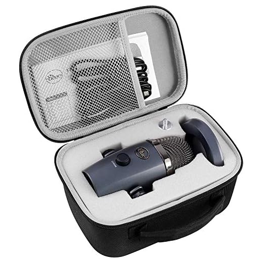Mikrofonväska för blå mikrofoner Yeti Nano USB-mikrofoner - förvaringshållare för kablar och andra tillbehör