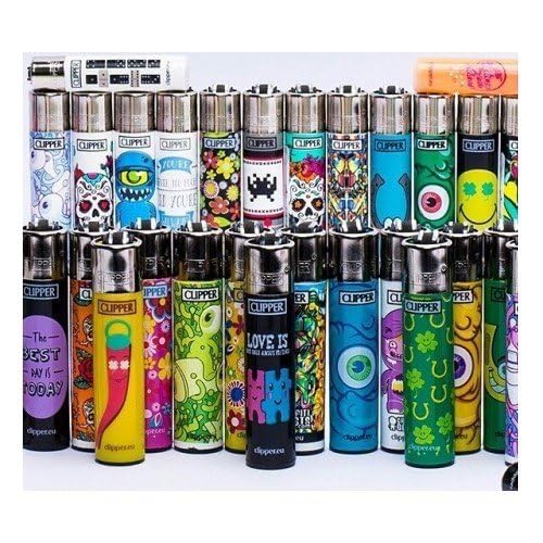 Clipper - Lot de 6 Briquets Micro Clipper Assortis Dépareillés - Collections mélangées, Multicolore