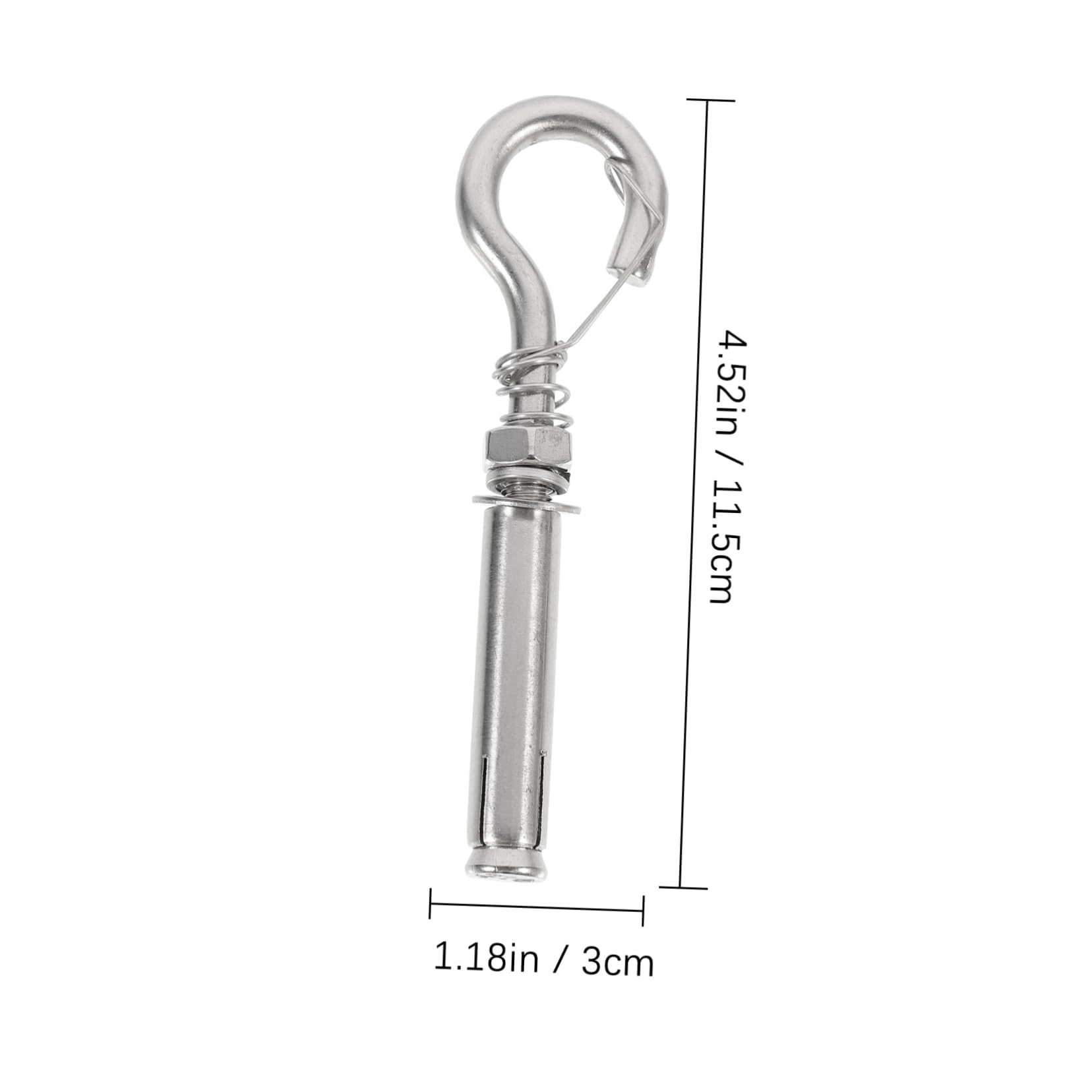 NAMOARLY 4pcs Stainless Steel Manhole Cover Expansion Screws Bolt Set Brick Expansion Bolts Easy Install Corrosion Resistance