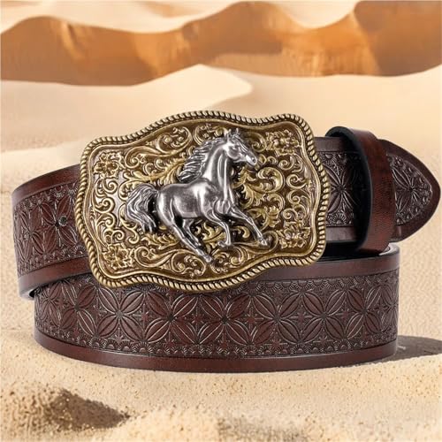 Animal Western Cowboy Style Leather Niche Design Essential Belt For Men2