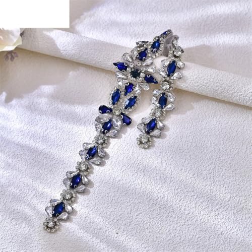 Women's Rhinestones Wedding Belt Bridal Bridesmaid Accessories Prom Party Decoration Long Dress4