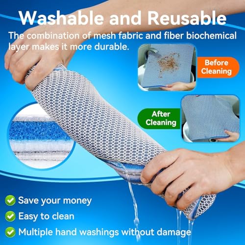Image of 8D Multi-Layered Aquarium Filter Sponge Pad | Washable Sponge Media | Reusable | Aquarium Filter Accessories for Tanks & Ponds (30CM * 40CM MAT)