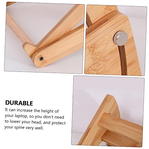 Soporte plegable ajustable de madera para laptop portátil miniatura 7