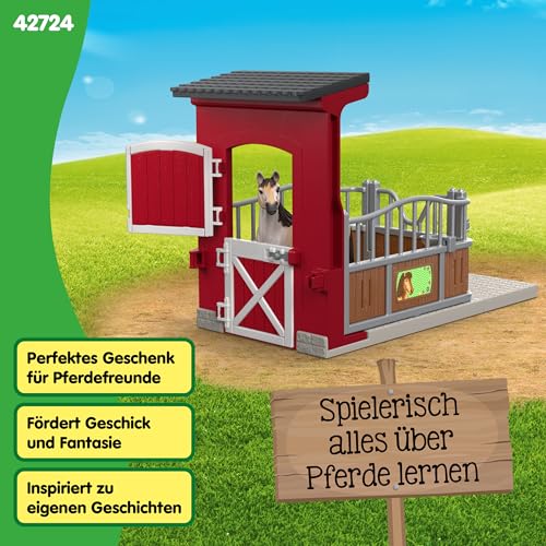 schleich Farm World | Ponybox mit Mustang Stute 42724 | 19 Teile – Ansicht 6