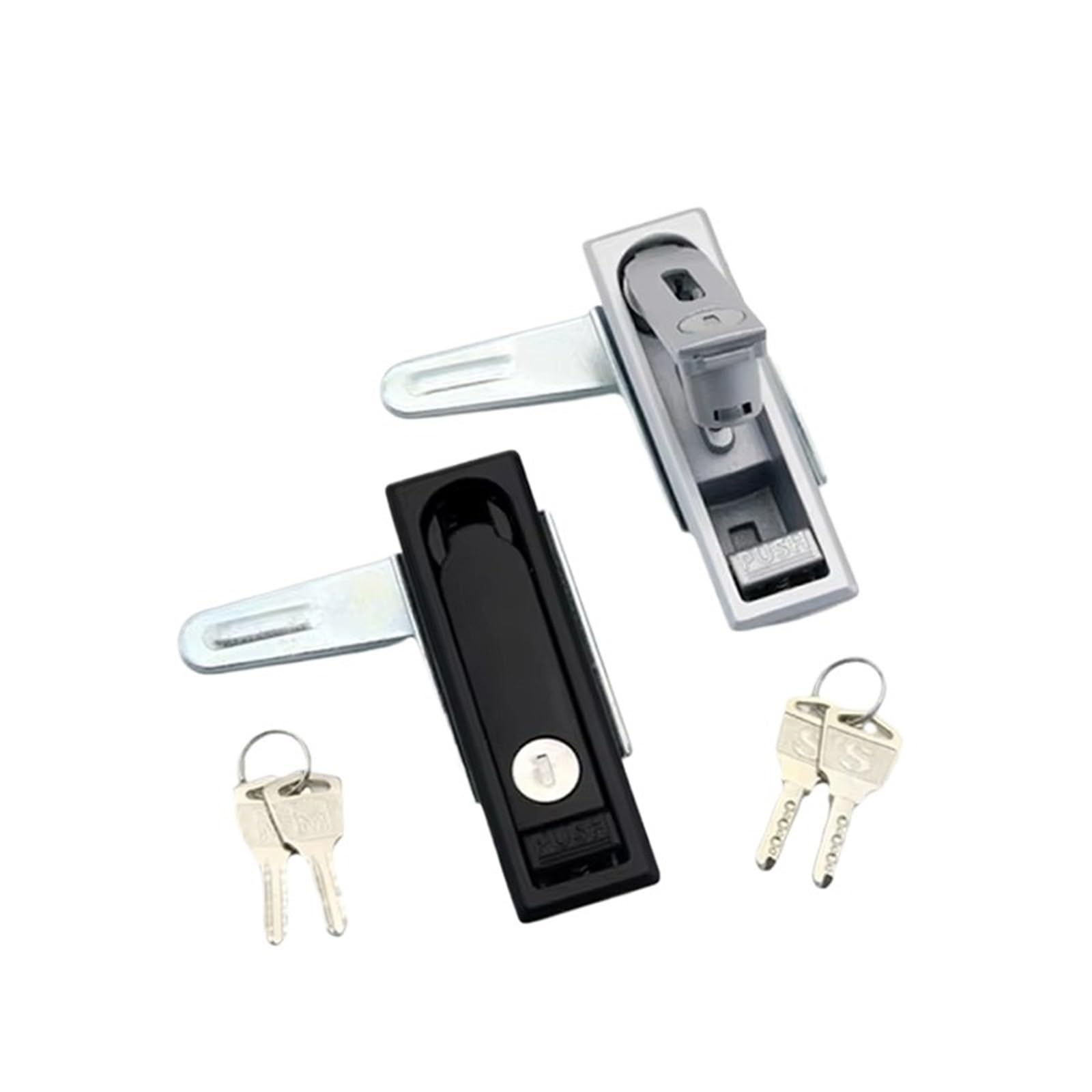 Serrure plate de sécurité boîtier électrique zinc chrome étanche 1 pce