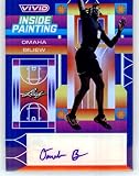 2022-23 Leaf Vivid Inside Painting Autographs Navy Blue #IP-AK1 Arthur Kaluma RC Rookie AUTO 2/30 Basketball Trading Card
