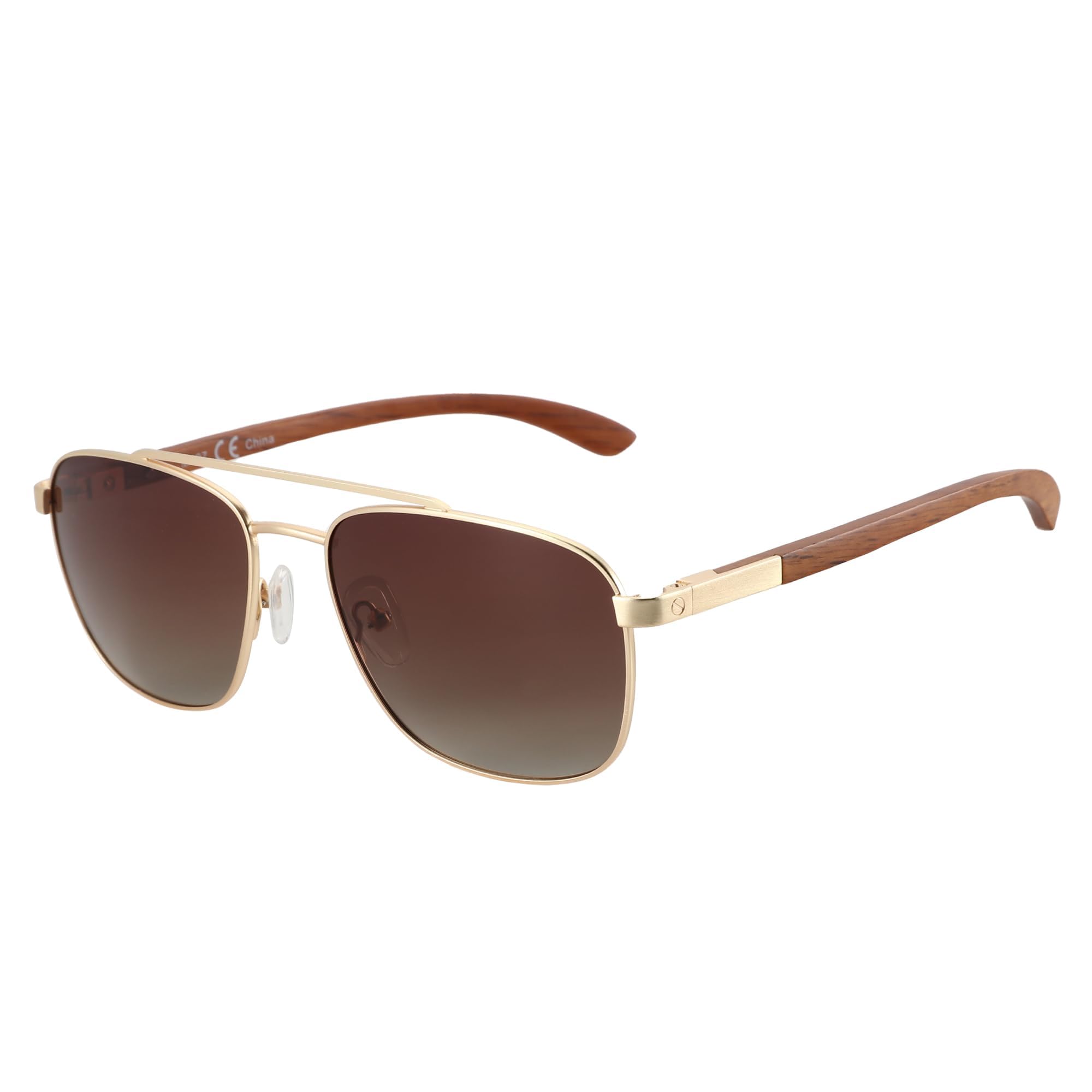 ZENOTTIC Aviator Polarized Sunglasses Men: Wood UV400 Protection Driving