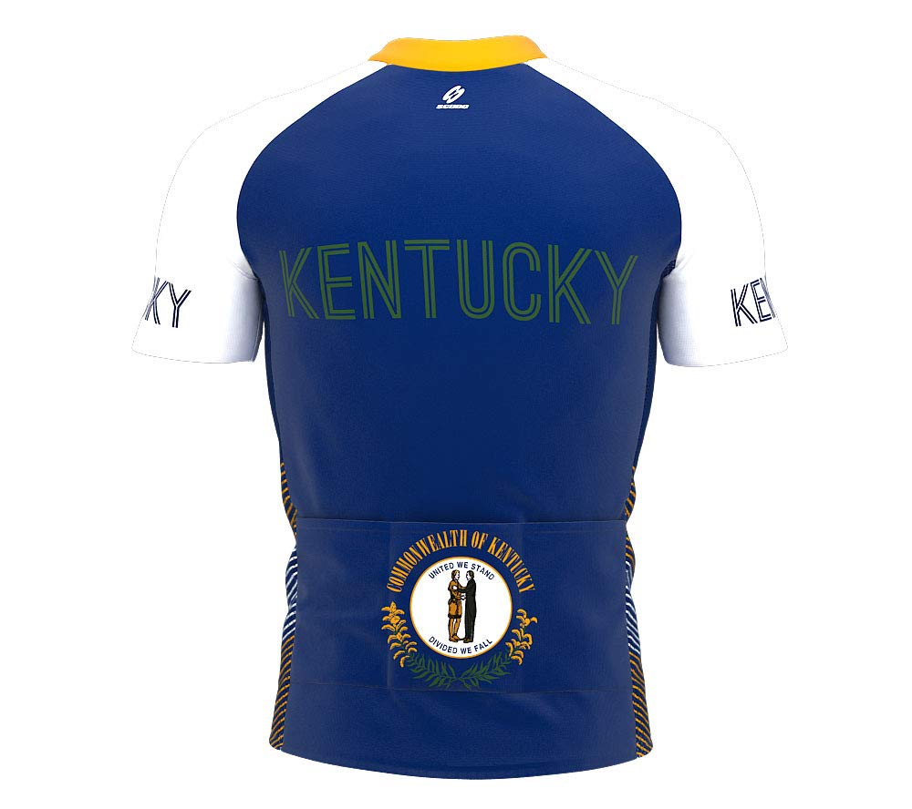 Kentucky Bike Short Sleeve Cycling Jersey for Men - Size 3XL Multicolored