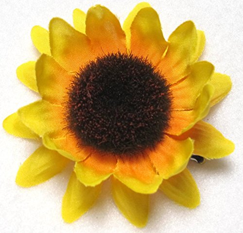 Small Sunflower Hair Flower Clip - Pair