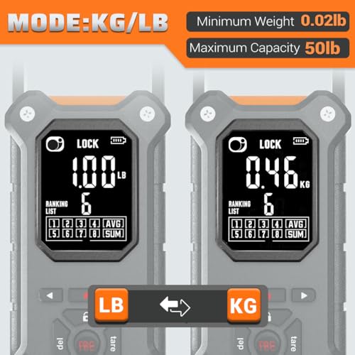 image for SNAIL TRAIL 8 Storage Bins 50 lbs Digital Fishing Scale with Lip Gripp