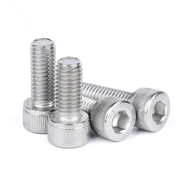 Tornillo M3 de 0.472 in M3-0.020 x 0.472 in Tornillo de cabeza hueca M3 Tornillos de tapa de zócalo M3 Tornillos métricos de acero inoxidable Allen