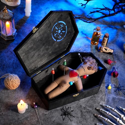 Kit de Muñecas Vudú Halloween 12 Piezas para Adultos miniatura 1