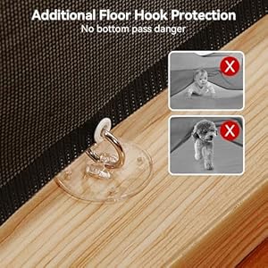 COMOMY 118" Retractable Baby Gates Extra Wide, Retractable Dog Gate for Large Openings, Extra Long Dog Gates for The House, Extra Large Mesh Pet Gate for Stairs, Doorways, Hallways, Indoor&Outdoor COMOMY 118 Retractable Baby Gates Extra Wide Retractable Dog Gate for Large Openings Extra Long Dog Gates for The House Extra Large Mesh Pet Gate for Stairs Doorways Hallways IndoorOutdoor