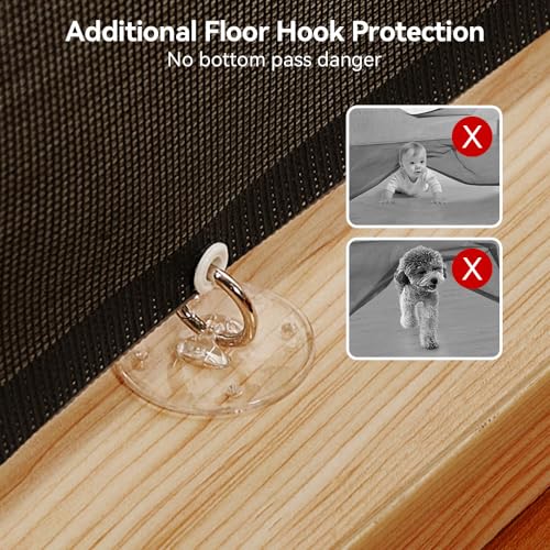 COMOMY-118-Retractable-Baby-Gates-Extra-Wide-Retractable-Dog-Gate-for-Large-Openings-Extra-Long-Dog-Gates-for-The-House-Extra-Large-Mesh-Pet-Gate-for-Stairs-Doorways-Hallways-IndoorOutdoor COMOMY 118 Retractable Baby Gates Extra Wide Retractable Dog Gate for Large Openings Extra Long Dog Gates for The House Extra Large Mesh Pet Gate for Stairs Doorways Hallways IndoorOutdoor