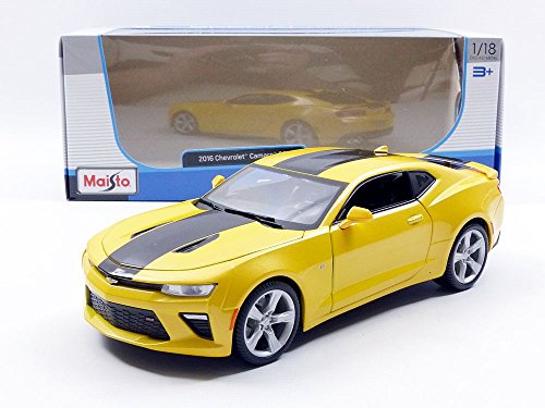 Chevrolet Camaro SS 2016 a Escala 1:18 Amarillo miniatura 7
