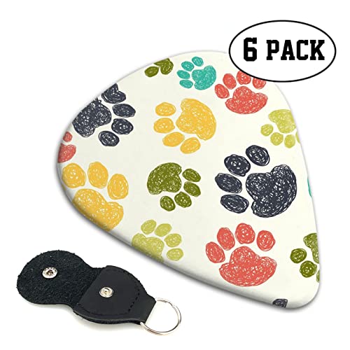 Ensemble de 6 médiators de guitare patte de chien coloré mignon pour guitare acoustique, guitare électrique, basse… - Les Beatles, Paul McCartney, John Lennon, RIngo Starr, George Harrison Ensemble de 6 médiators de guitare patte de chien coloré mignon pour guitare acoustique, guitare électrique, basse… – Image 3