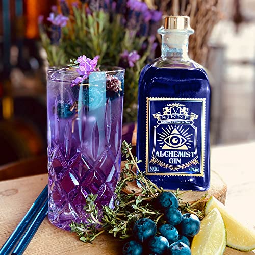 Alchemist Gin - der Farbwechsel Gin mit Heidelbeeren - ändert die Farbe bei Zugabe von Tonic - 500 ml – Bild 6