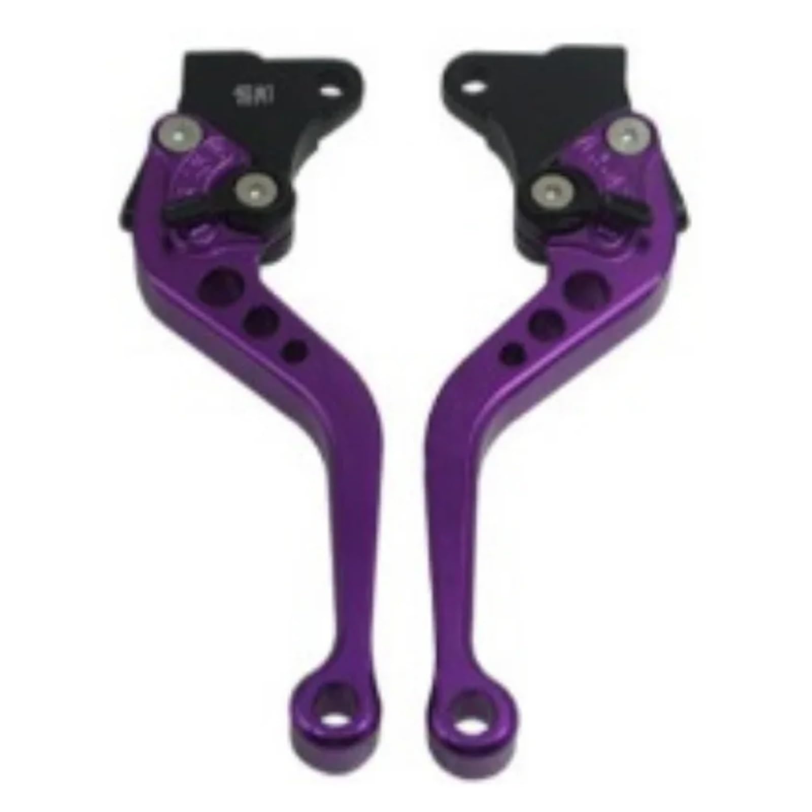 ZhanNuoBHd Brake Clutch Lever for CG125 Motorcycle Brake Handle Motorbike Modification CNC Clutch Drum Brake Lever Handle Adjustable Handlebar Set(Purple)