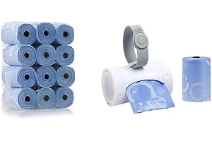 Ubbi On-the-Go Retractable Bag Dispenser and Refill Value Pack