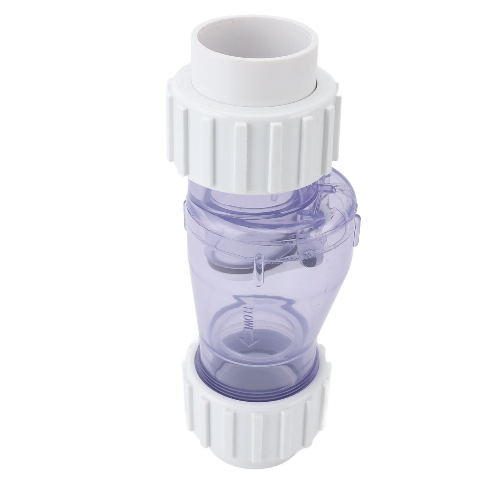 Jiawu Przezroczysty Zawór Zwrotny Basenu o średnicy 1,5 Cala do Pompy Basenowej, Profesjonalny Zawór Wodny z PCV/plastiku, Odporny na Wysokie Temperatury, łatwy w Montażu, Przenośny, Lekki Sprzęt