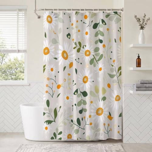Rideau de douche 130x170cm imperméable lavable avec anneaux baignoire