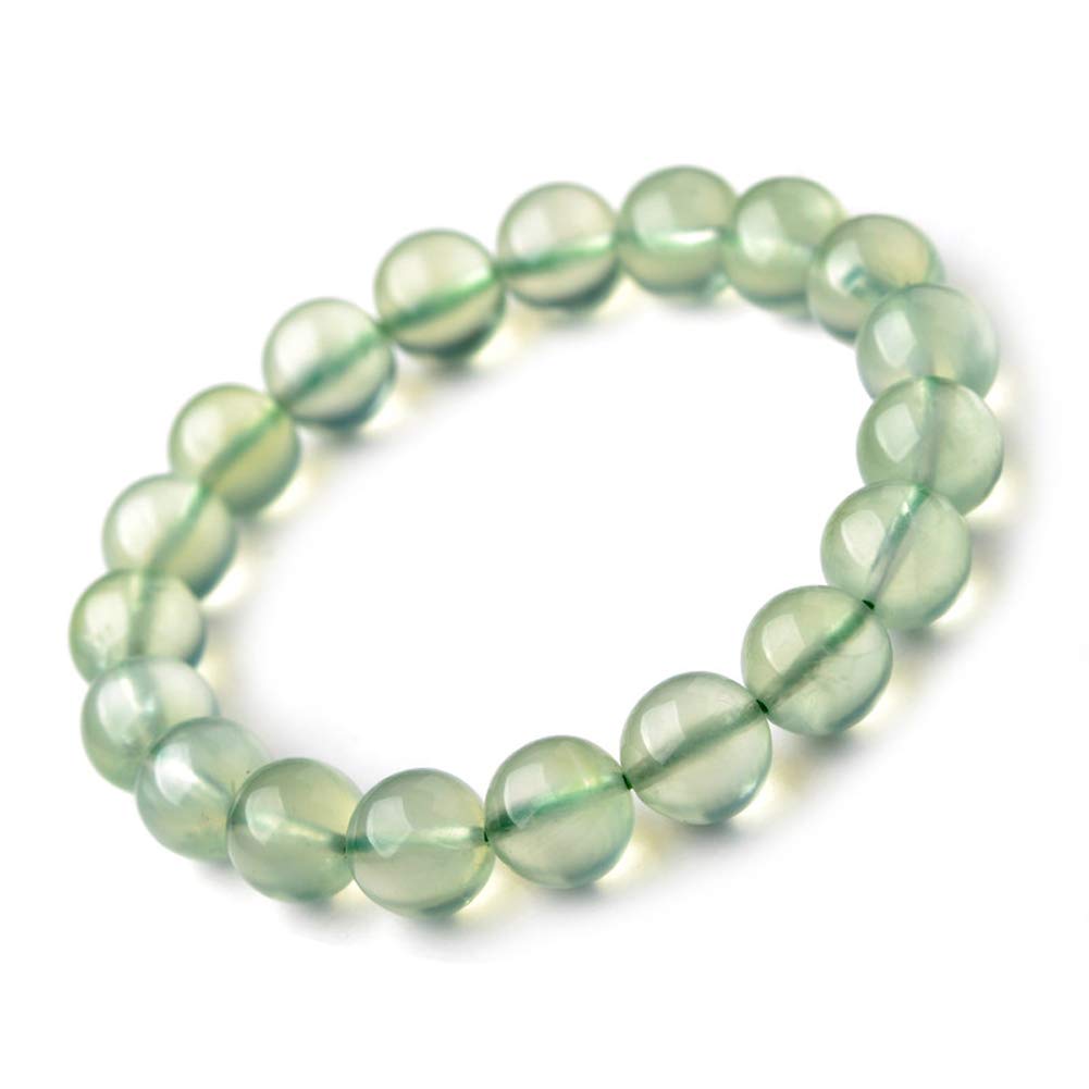 Jan&DeeJan&Dee Natural Semi-Precious Gemstone Healing Power Ice Prehnite Crystal Bracelet