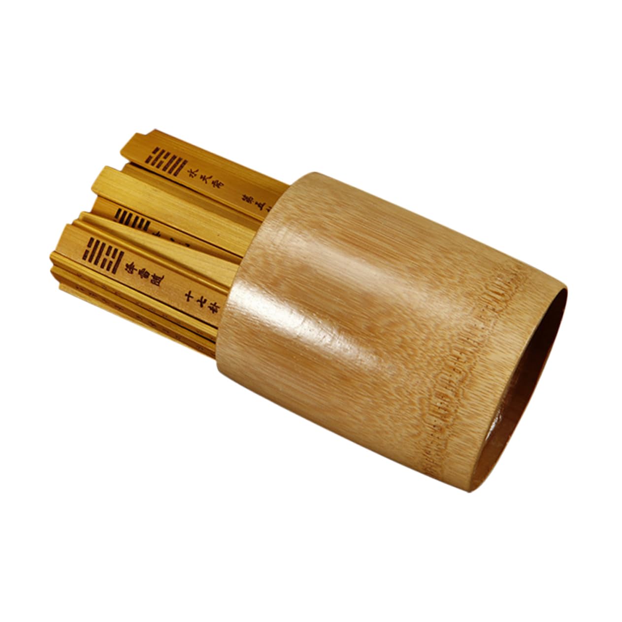 Veemoon 64 Hexagram Bamboo Divination Sticks Mahjong Divination Game Props Chinese Traditional Style Sturdy and Easy to Use