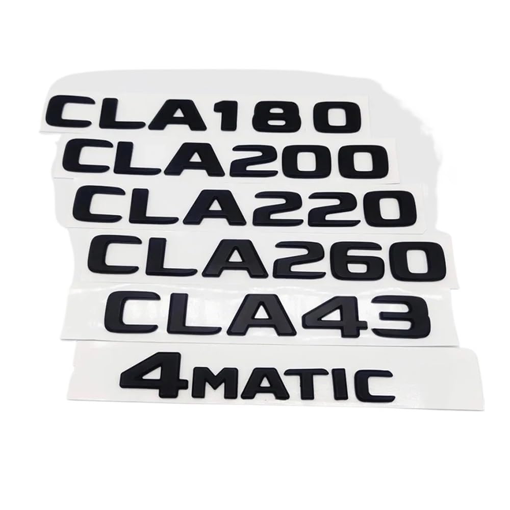 Emblème de Coffre CLA260 ABS 3D pour Mercedes CLA W117 C117 C118 4MATIC