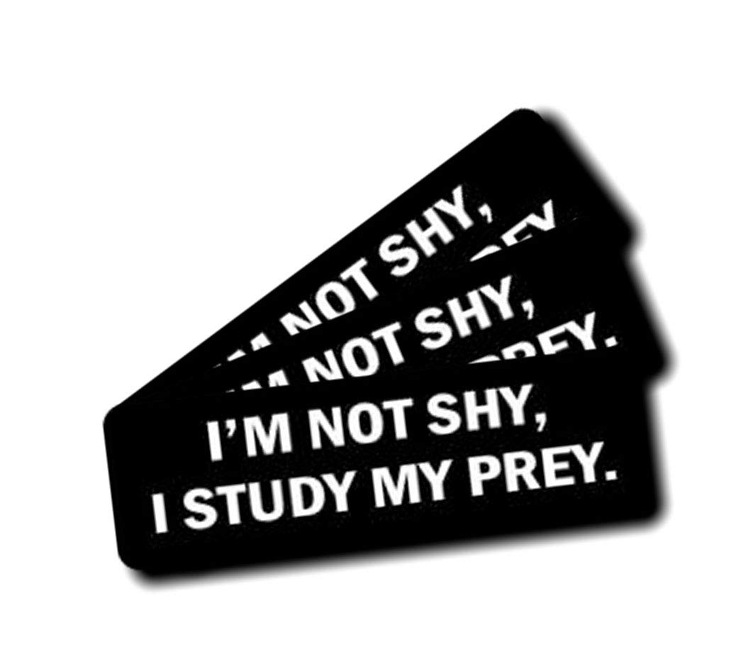 Funny Quotes Hard Hat Stickers, Premium Quality Funny Stickers | 100% PVC - Waterproof, Non Fade, UV Resistant (Shy)