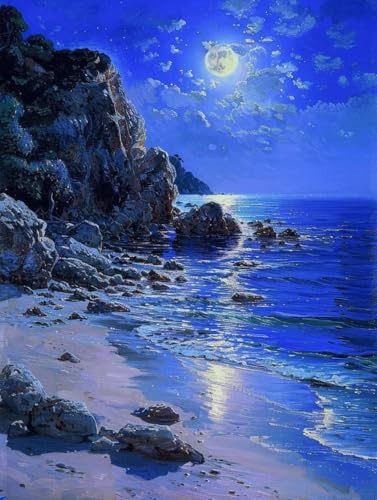 Pintar por números adultos islas sin saber dibujar cuadros acrílicos playa manualidades DIY
