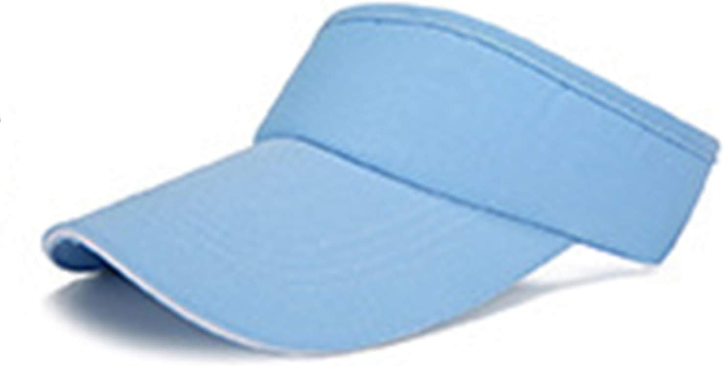 VOVCIG Adjustable Empty Top Sun Hat White Visors for Women Beach Sports Sun Hat Men Women Sun Sports Visor Hat