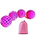 DSJUGGLING 4 Pieces x 60mm Washable Juggling Balls for Beginners and Professionals Set of 4 100g Each - Soft Easy Juggle Balls, Multiple Practice Juggling Ball Kits (Pink)
