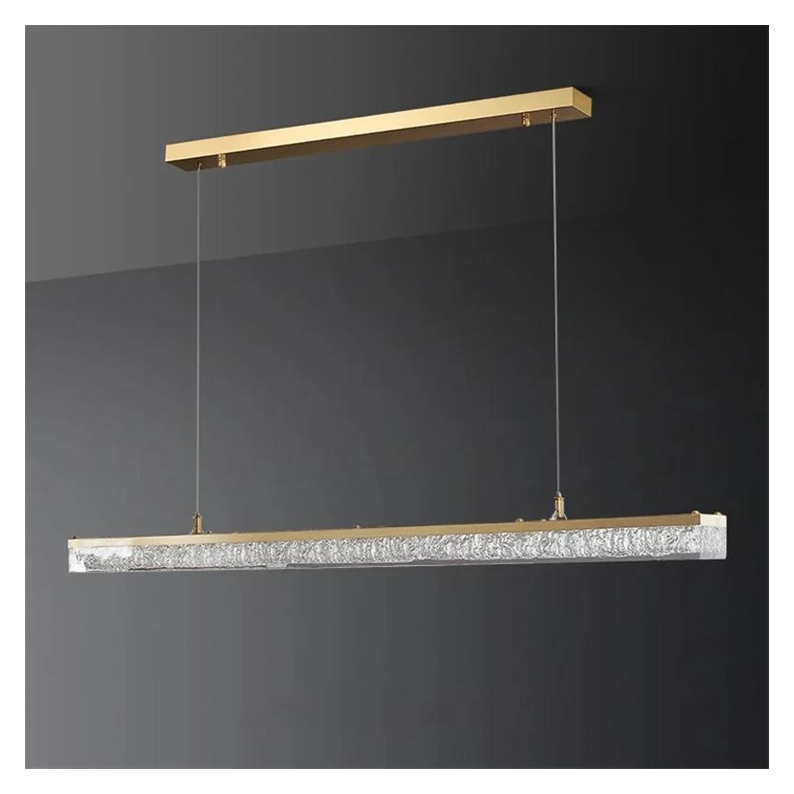 Genérico Lámparas de araña, Lámpara colgante LED moderna de lujo for sala estar, dormitorio y comedor con diseño brillo dorado pálido(120cm)