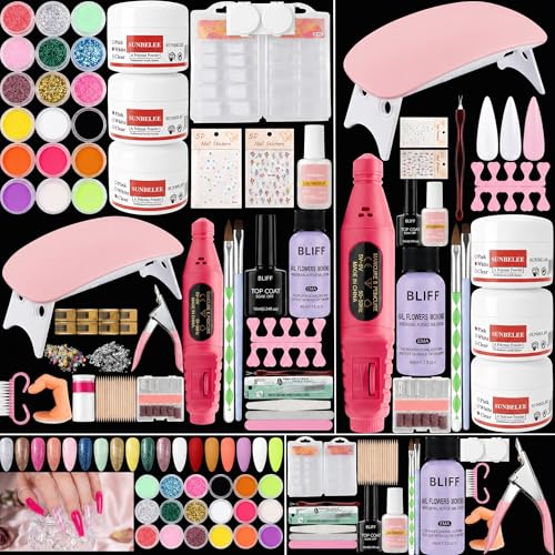 Professional Nail Kit for Beginners with Everything Acrylic Nails...