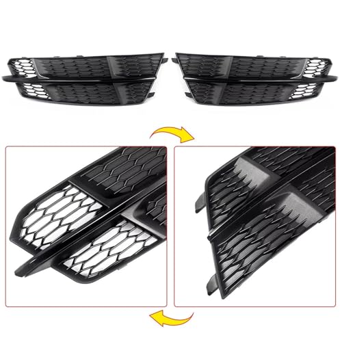 Cache feu antibrouillard grille hexagonale Audi A6 S-line 4G0807681AN - 4