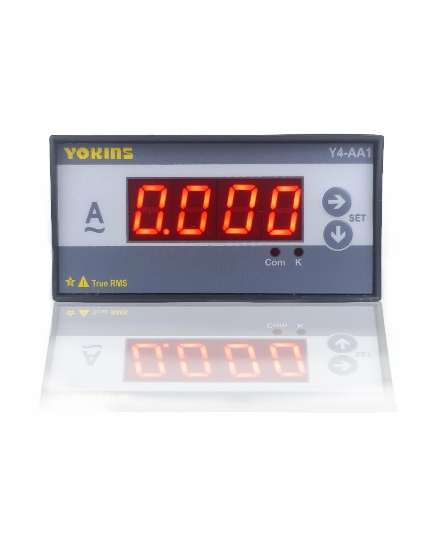 Yokins True RMS Digital Ammeter Y4-AA1 200mA to 20Amp AC Direct used for measurement of AC Current, comes with One year Warranty (Size 96x48mm) (B072BG6FCZ) Amazon Price History, Amazon Price Tracker