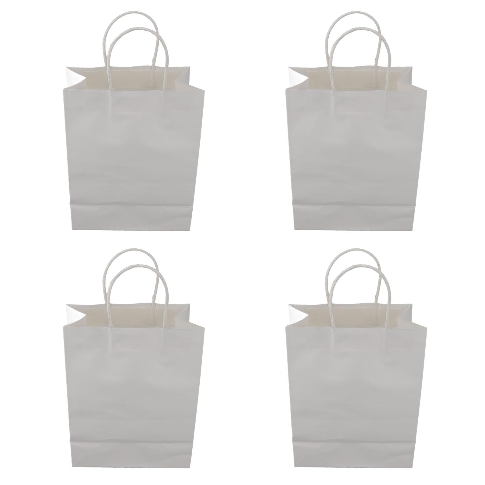 50 sacchetti regalo in carta kraft con manico, versatile borsa per la spesa in carta kraft per regali di nozze, borsa merchandising di grande capacità per abbigliamento, artigianato da asporto